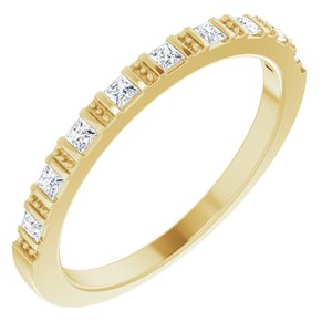 14K Yellow 1/5 CTW Natural Diamond Anniversary Band - BN & CO JEWELRY