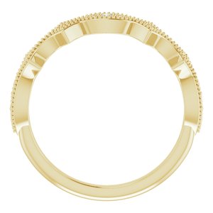 14K Yellow .08 CTW Natural Diamond Anniversary Band - BN & CO JEWELRY