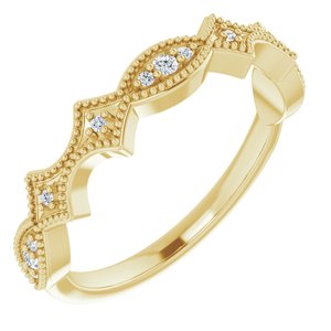 14K Yellow .08 CTW Natural Diamond Anniversary Band - BN & CO JEWELRY