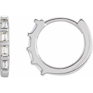 Sterling Silver 1/10 CTW Natural Diamond Huggie Earrings - BN & CO JEWELRY