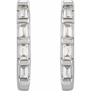 Sterling Silver 1/10 CTW Natural Diamond Huggie Earrings - BN & CO JEWELRY