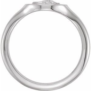 14K White Cherub Angel Pinky Ring - BN & CO JEWELRY