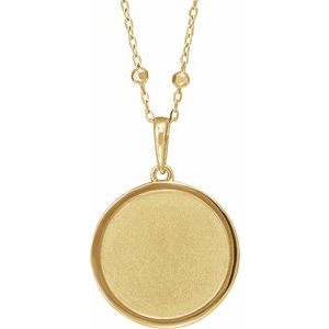 14K Yellow Artemis Coin 18" Necklace - BN & CO JEWELRY