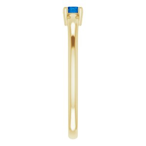 14K Yellow Natural Blue Sapphire Ring - BN & CO JEWELRY