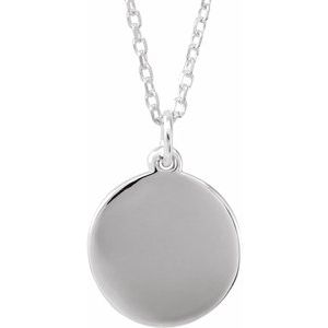 Sterling Silver Starburst Disc 16-18" Necklace - BN & CO JEWELRY