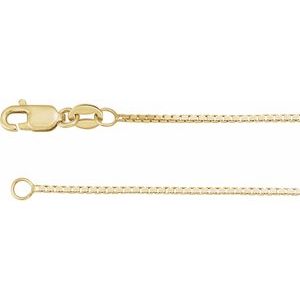 10K Yellow 1 mm Box 20" Chain - BN & CO JEWELRY