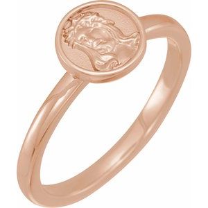 14K Rose Jesus Ring - BN & CO JEWELRY