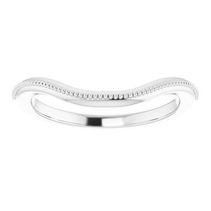 Platinum Band for 9x7 mm Emerald Ring - BN & CO JEWELRY