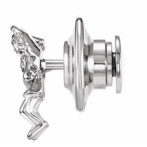 Sterling Silver 12x9 mm Praying Angel Lapel Pin - BN & CO JEWELRY