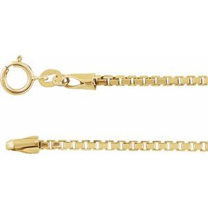 14K Yellow 1.75 mm Diamond Cut Box 24" Chain - BN & CO JEWELRY